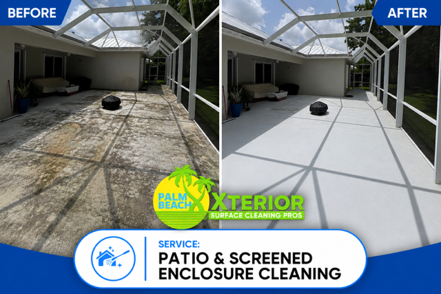 Patio & Screened Enclosure Cleaning – Jupiter, FL